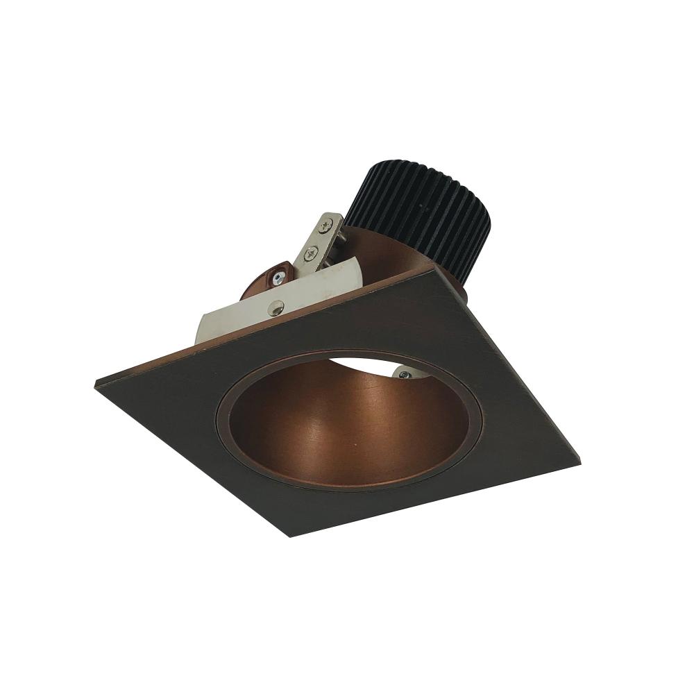 4" Iolite LED Square Adjustable Reflector with Round Aperture, 1000lm / 14W, 2700K, Bronze