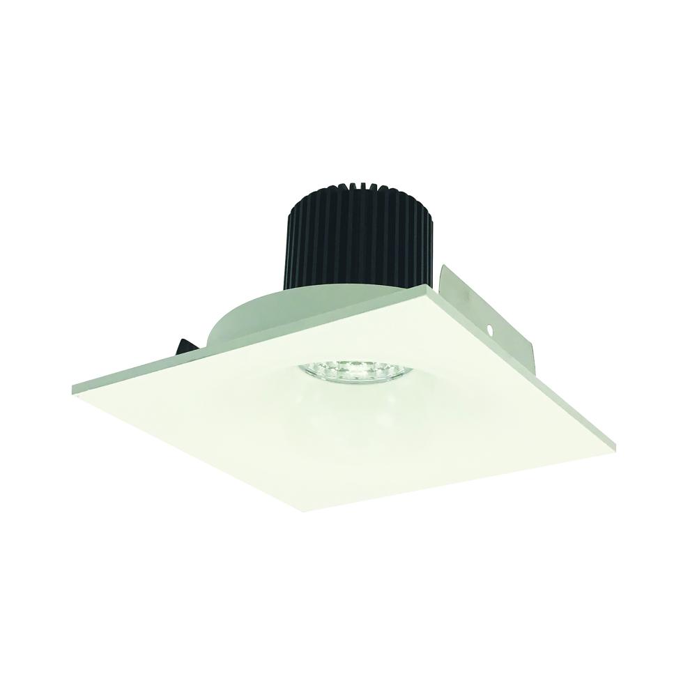 4" Iolite LED Square Bullnose, 1000lm / 14W, 2700K, White Finish