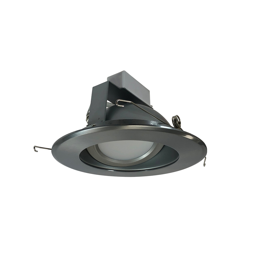 6" Cobalt Adjustable LED Retrofit, 1200lm / 14W, 3500K, Haze Reflector / Natural Metal Flange