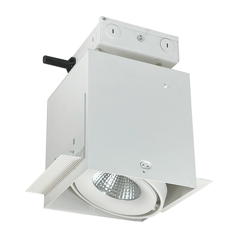 LED Trimless 1-Head MLS Housing, 30W / 2100lm per Head, 2700K, 32-Degrees Flood, White, 120-277V