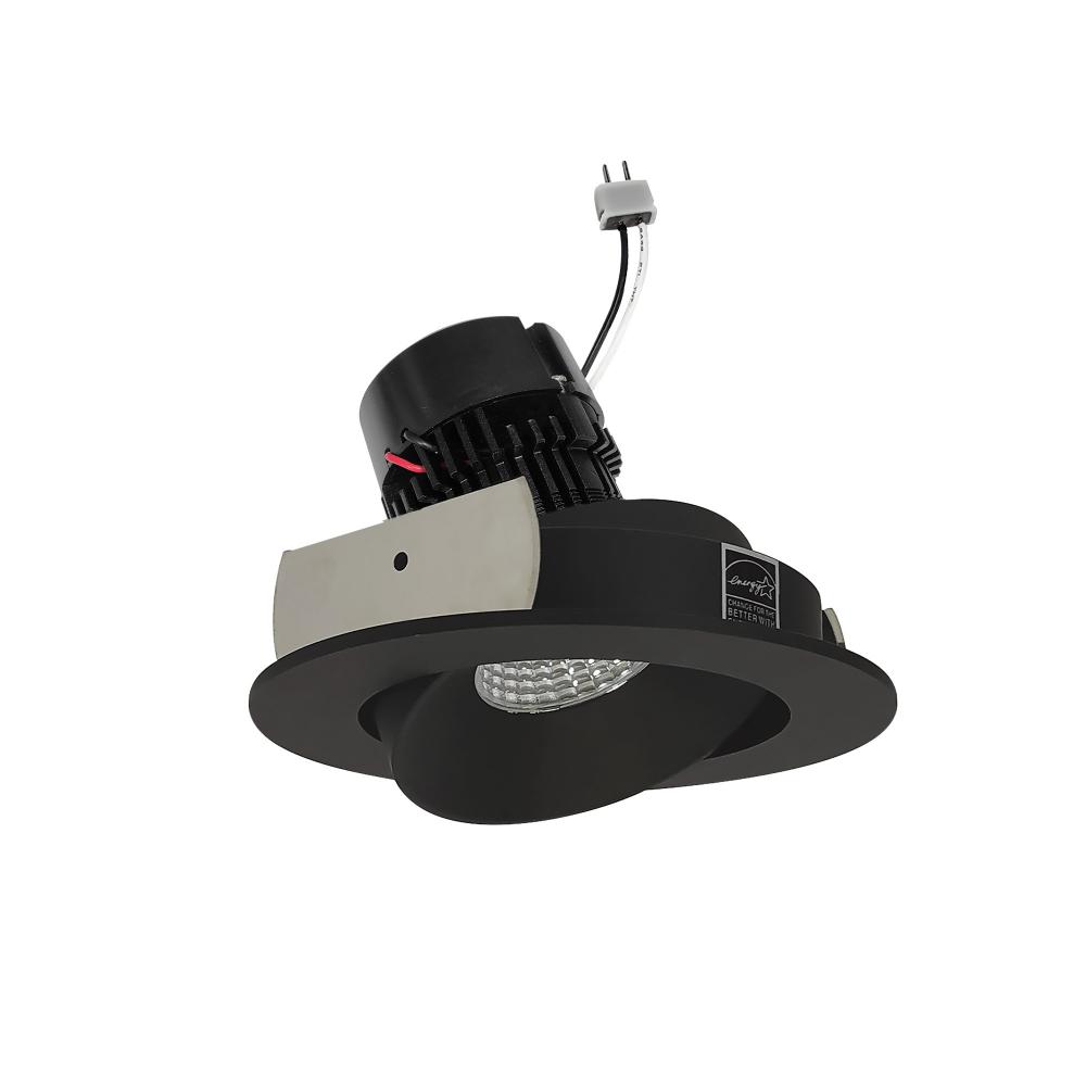 4" Pearl Low Voltage LED Round Adjustable Cone Retrofit, 1200lm / 11W, 3000K, Black Reflector /