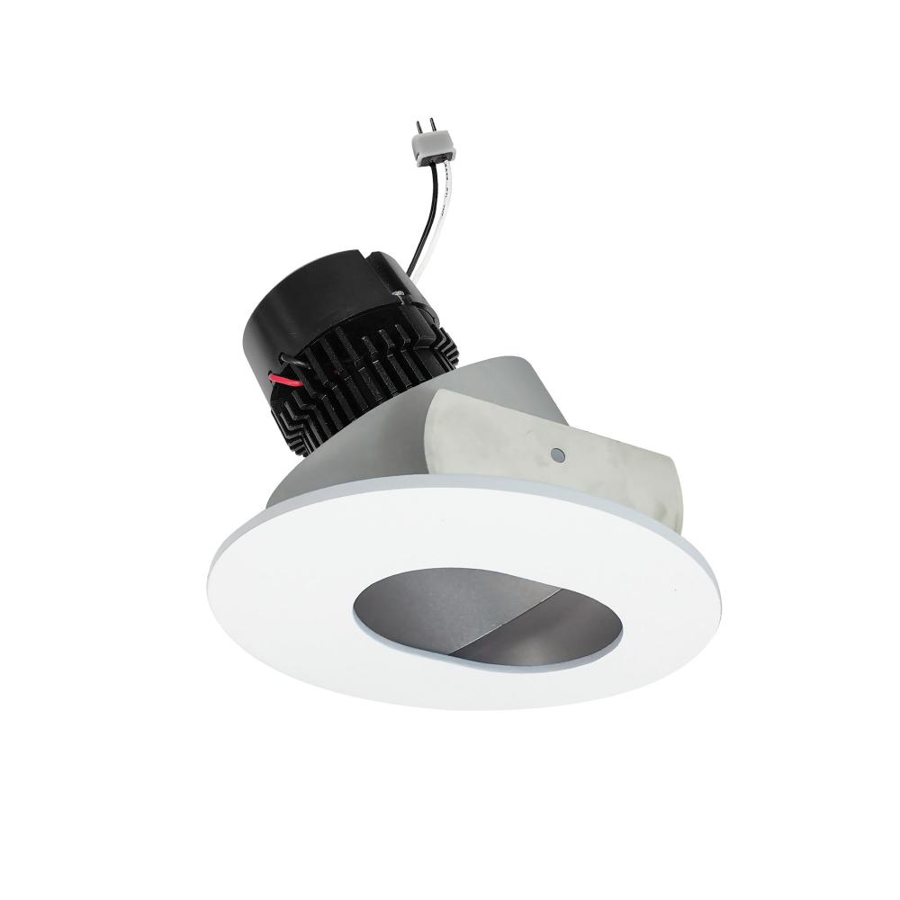 4" Pearl Low Voltage LED Round Adjustable Slot Aperture Retrofit, 950lm / 11W, 3000K, Haze Slot