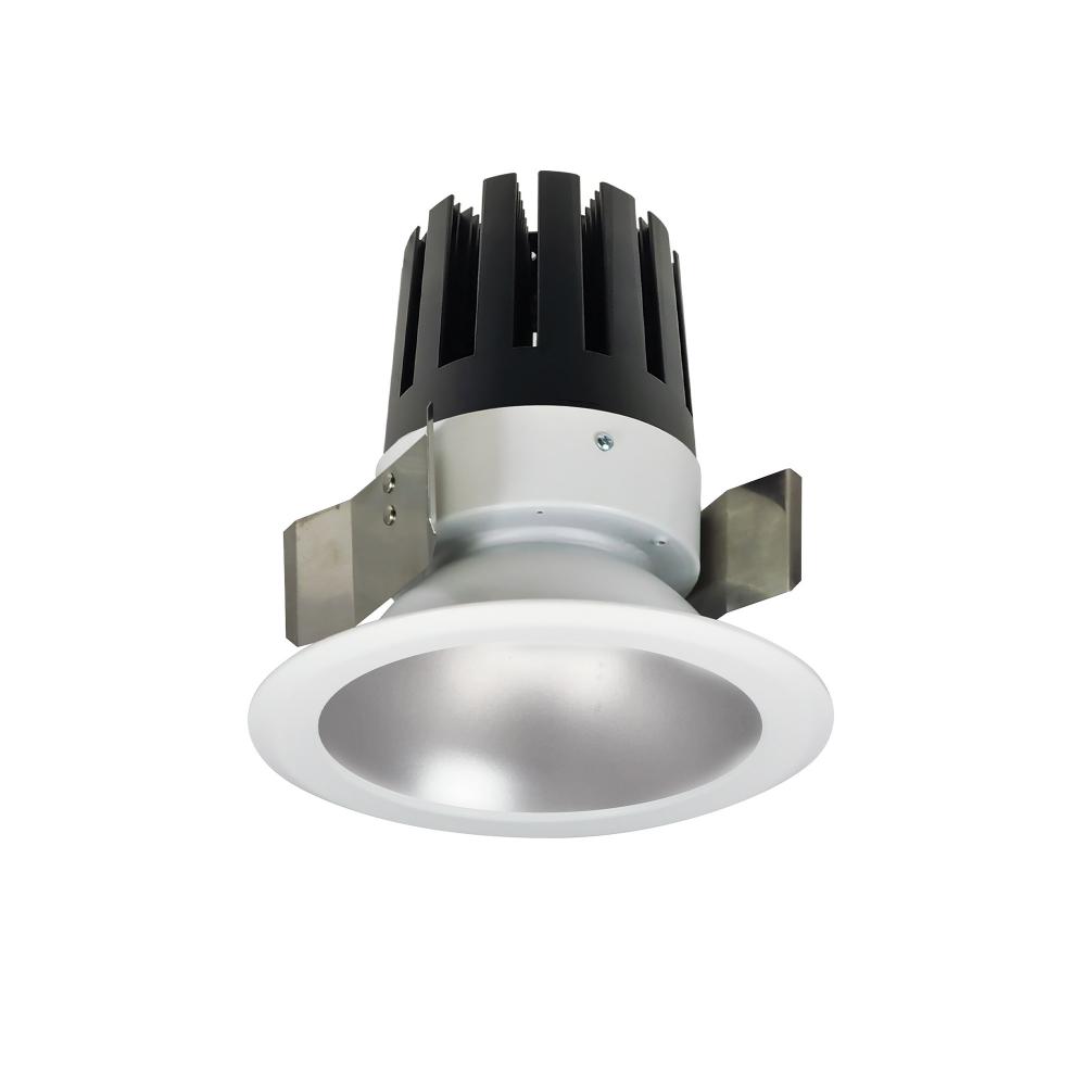 5" Marquise III Round Open Reflector, 2500lm, 3000K, Flood Optic, Haze Reflector/White Flange