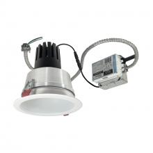Nora NCR3-61L640FC01MPW - 6" Sapphire III Retrofit, Matte Powder White Reflector/Matte Powder White Flange, 120V; 0-10V