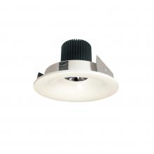 Nora NIO-4RNB27QWW - 4" Iolite LED Round Bullnose, 10-Degree Optic, 800lm / 12W, 2700K, White Finish