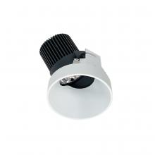 Nora NIO-4RTSLA40QMPW - 4" Iolite LED Round Trimless Adjustable Slot, 10-Degree Optic, 850lm / 12W, 4000K, Matte Powder