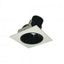 Nora NIO-4SD30XBW/10 - 4" Iolite LED Square Adjustable Reflector with Round Aperture, 1000lm / 14W, 3000K, Black