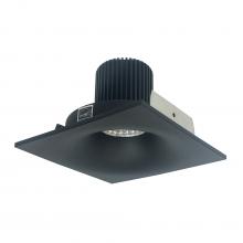 Nora NIO-4SNB50XBB - 4" Iolite LED Square Bullnose, 800lm / 14W, 5000K, Black Finish