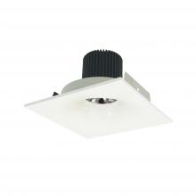 Nora NIO-4SNB27QWW - 4" Iolite LED Square Bullnose, 10-Degree Optic, 950lm / 12W, 2700K, White Finish