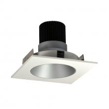 Nora NIO-4SNDC30XHW/10 - 4" Iolite LED Square Reflector with Round Aperture, 1000lm / 14W, 3000K, Haze Reflector / White