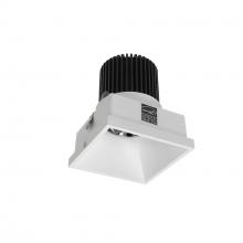 Nora NIO-4STLNDC40QMPW - 4" Iolite LED Square Trimless Downlight, 10-Degree Optic, 800lm / 12W, 4000K, Matte Powder White