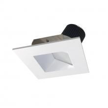 Nora NIO-4SW27XMPW/10 - 4" Iolite LED Square Wall Wash, 1000lm / 14W, 2700K, Matte Powder White Reflector / Matte Powder