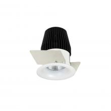 Nora NIO-1RNB40XMPW - 1" Iolite LED NTF Round Bullnose, 600lm, 4000K, Matte Powder White finish