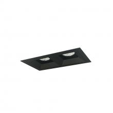 Nora NMIOT-12-B-FF-27X-10-B - Iolite MLS 2-Head Trim Kit, Black Flange, 2700K, 1000lm, Black Fixed Downlt. Trims