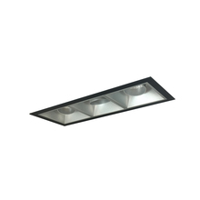 Nora NMIOT-13-B-AAA-35X-10-HZ - Iolite MLS 3-Head Trim Kit, Black Flange, 3500K, 1000lm, Haze Adj. Snoot Trims