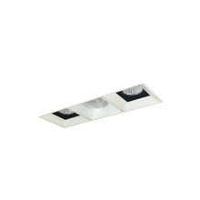 Nora NMIOTL-13-NF-AFF-30X-10-BMPW - Iolite MLS 3-Head Trimless Reflector Kit, 3000K, 1000lm, Black/MPW Adj. Snoot/Fixed Downlt. Trims
