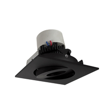 Nora NPR-4SG35XBB - 4" Pearl LED Square Adjustable Gimbal Retrofit, 1000lm / 12W, 3500K, Black Finish
