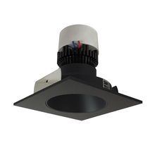 Nora NPR-4SNDC40XBB - 4" Pearl LED Square Retrofit Reflector with Round Aperture, 1000lm / 12W, 4000K, Black Reflector