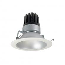 Nora NRM3-61L435FHZW - 6" Marquise III Round Open Reflector, 2500lm, 3500K, Flood Optic, Haze Reflector/White Flange