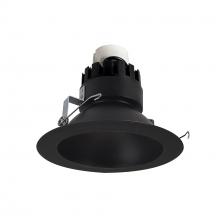 Nora NRMC3-61L127FBB - 6" Marquise III Retrofit, Black Reflector/Black Flange, 120-277V; 0-10V Dimming, 1300lm / 12W,