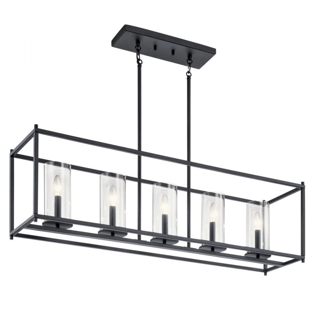 5 Light Linear Chandelier