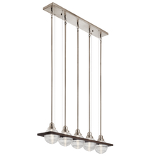 Kichler 44372CLP - Potomi™ 5 Light Linear Chandelier Classic Pewter