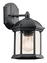 Kichler 49183BK - 1-Light Outdoor Wall Mount