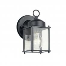 Kichler 9611BK - 1-Light Outdoor Wall Mount