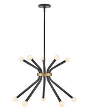 Lark 83855BK - Medium Single Tier Chandelier