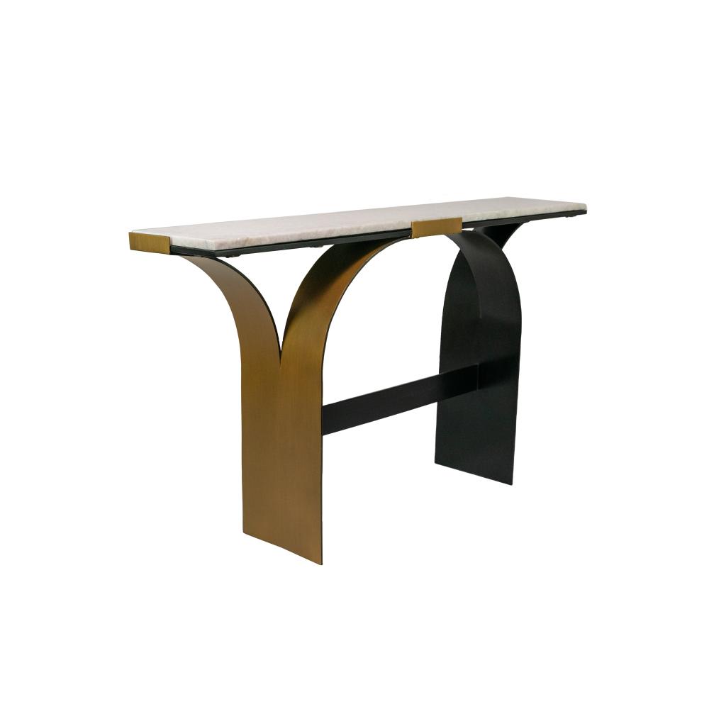 Rivington Console Table - Heirloom Gold/Nouveau Black