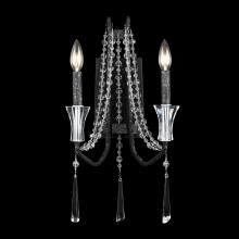 Varaluz 270W02OX - Barcelona 2-Lt Crystal Wall Sconce - Onyx