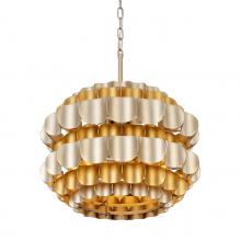 Varaluz 382P03AGGD - Swoon 3-Lt Pendant - Antique Gold/Gold Dust