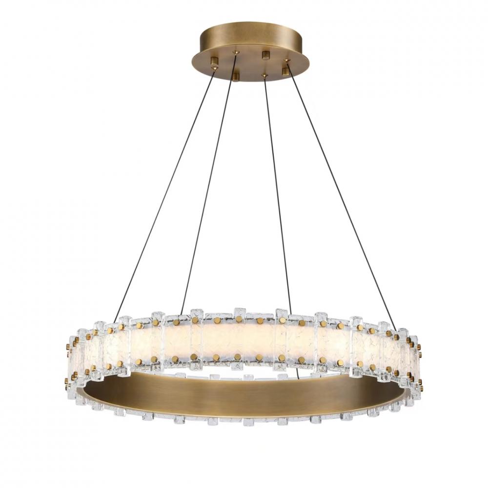 Chandelier Vintage Brass 3300 lm LED