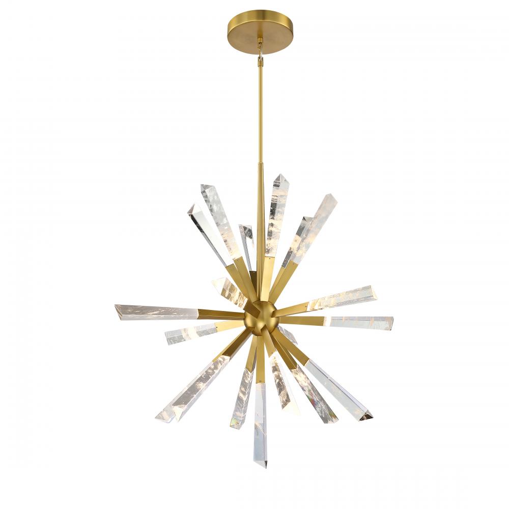 Chandelier Brushed Gold 3000 lm LED
