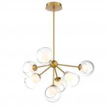 SDQ Lighting PD37207BG - Chandelier Brushed Gold 1700 lm LED