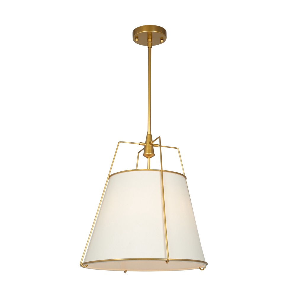 Pullman Collection 3-Light Pendant Brass