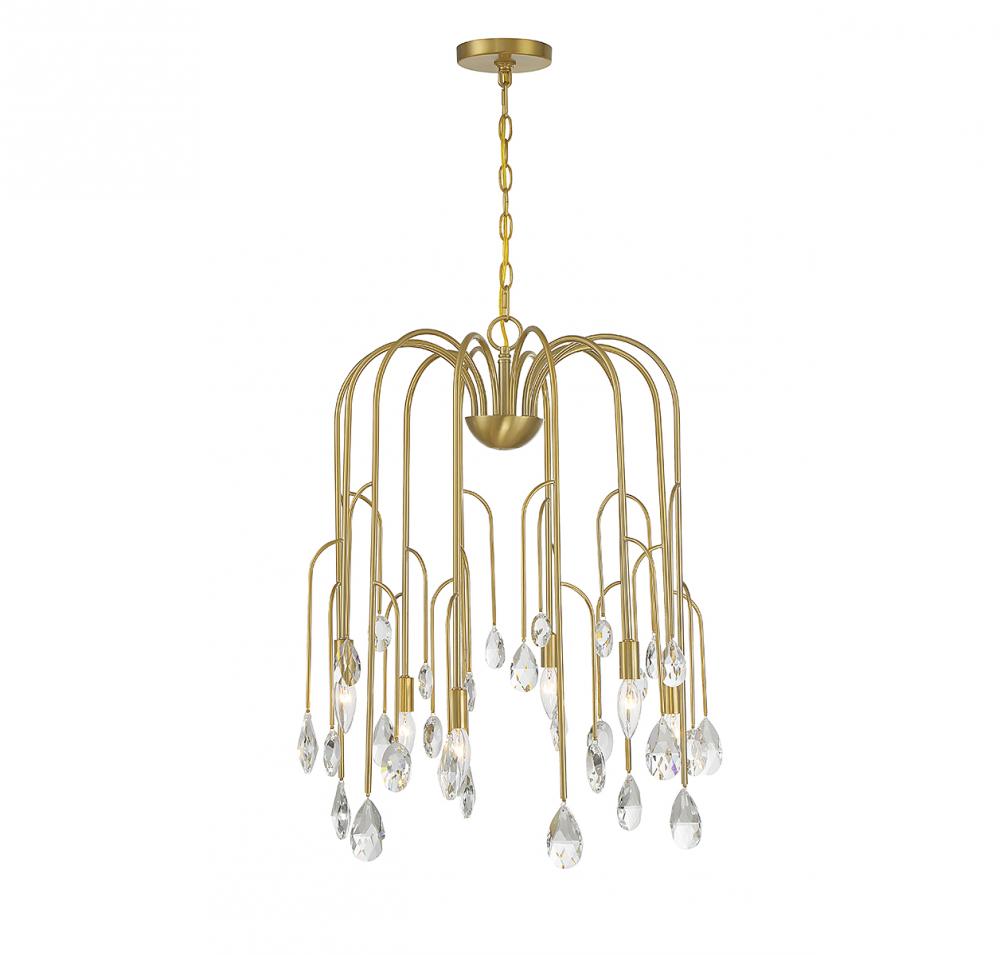 Anholt 6-Light Chandelier in Noble Brass