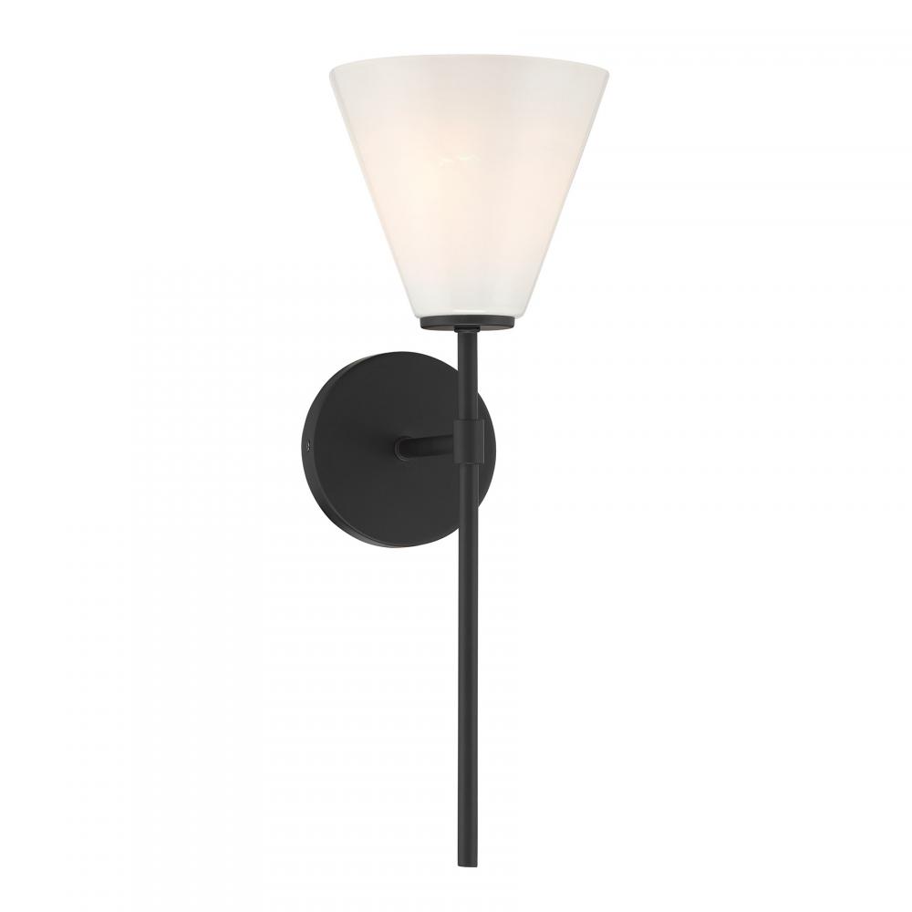 Blair 1-Light Wall Sconce in Matte Black