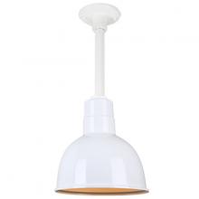 Hi-Lite MFG Co. H-QSN16110-SA-93/QSN12ST3-93/QSNHDSMC-93 - 10" Ceiling Stem Light