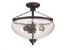 43rd Street Lighting, Inc. Items 1071-S16-OB - Marchand - 3 med light semi flush