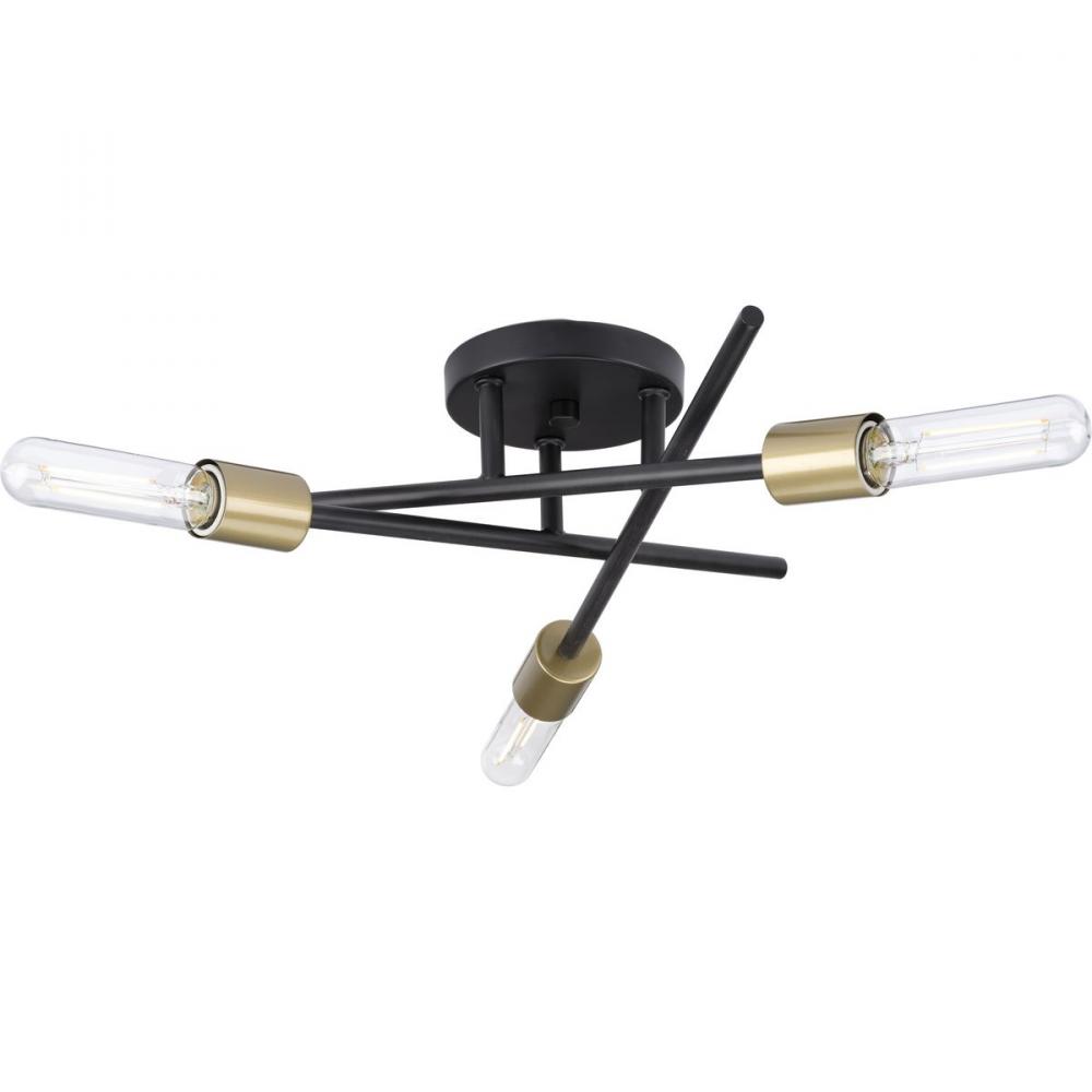 3-Light Semi Flush