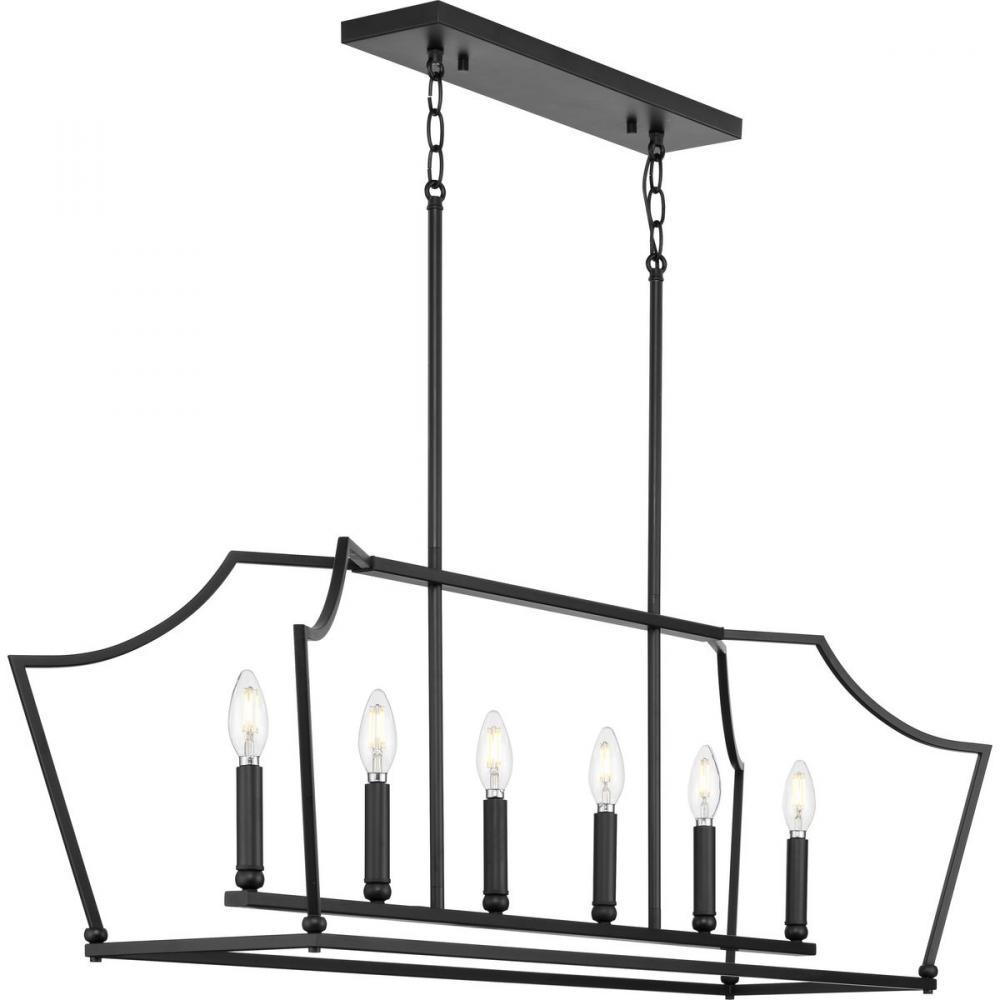 6-Light Linear Chandelier