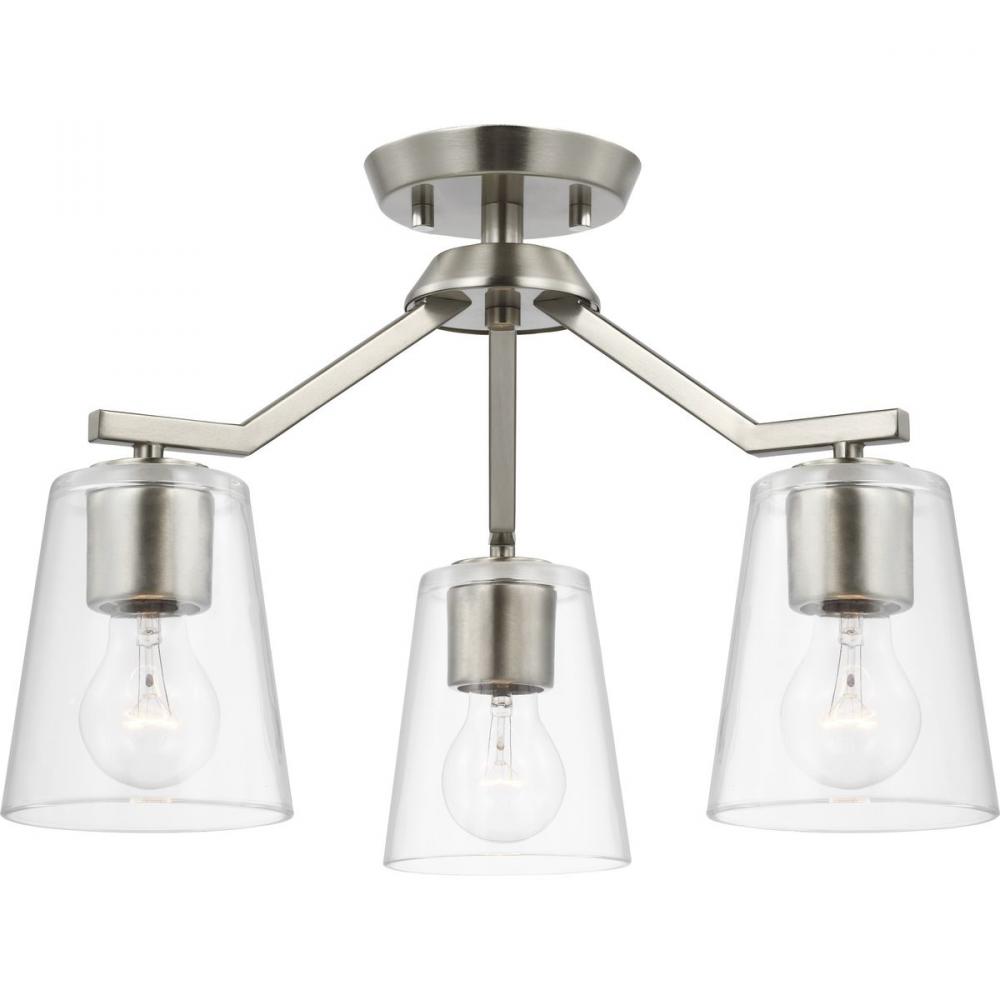 3-Light Convertible Semi Flush