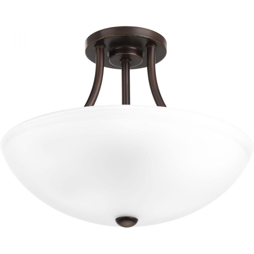 2-Light Convertible Semi Flush