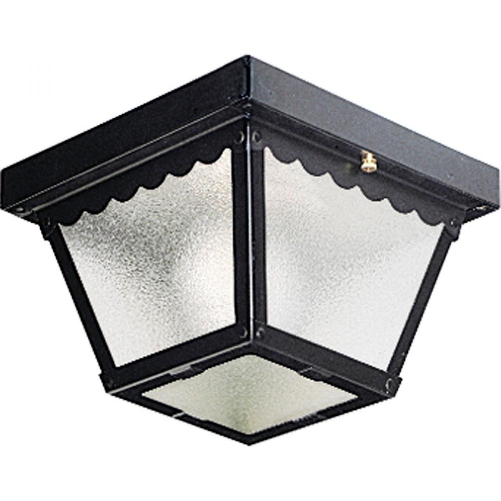 One-Light 7-1/2" Flush Mount for Indoor/Outdoor use