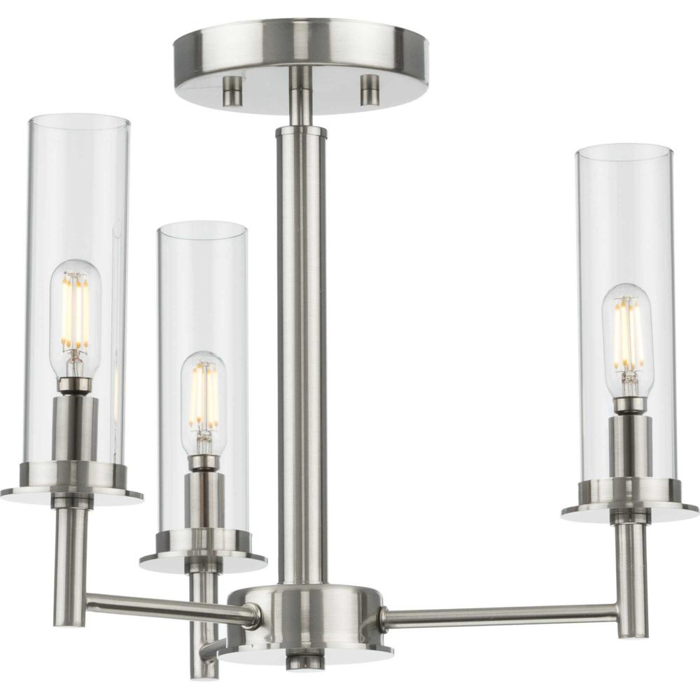 3-Light Convertible Semi Flush