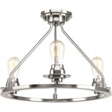 Progress P350036-009 - Debut Collection Three-Light Semi-Flush Convertible