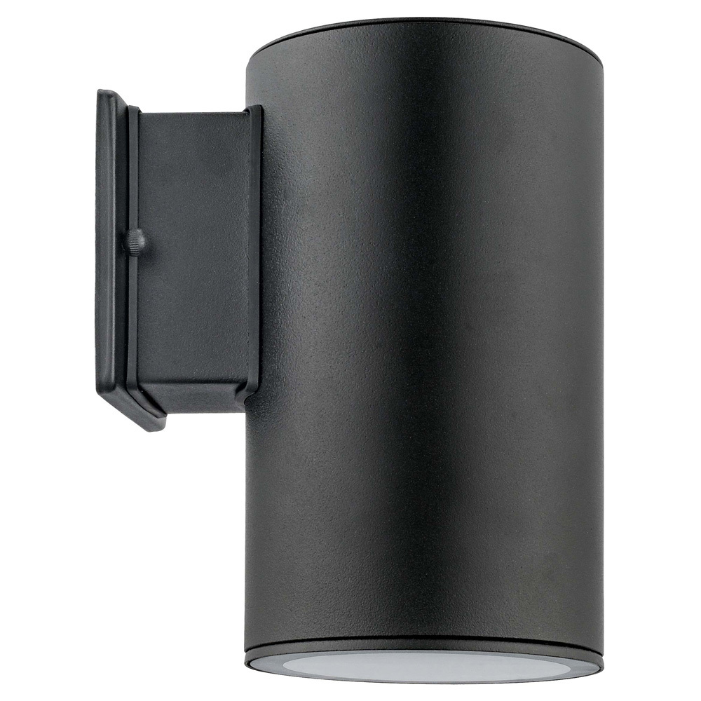 1x75W Outdoor Wall Light w/ Black Finish & Clear Glass