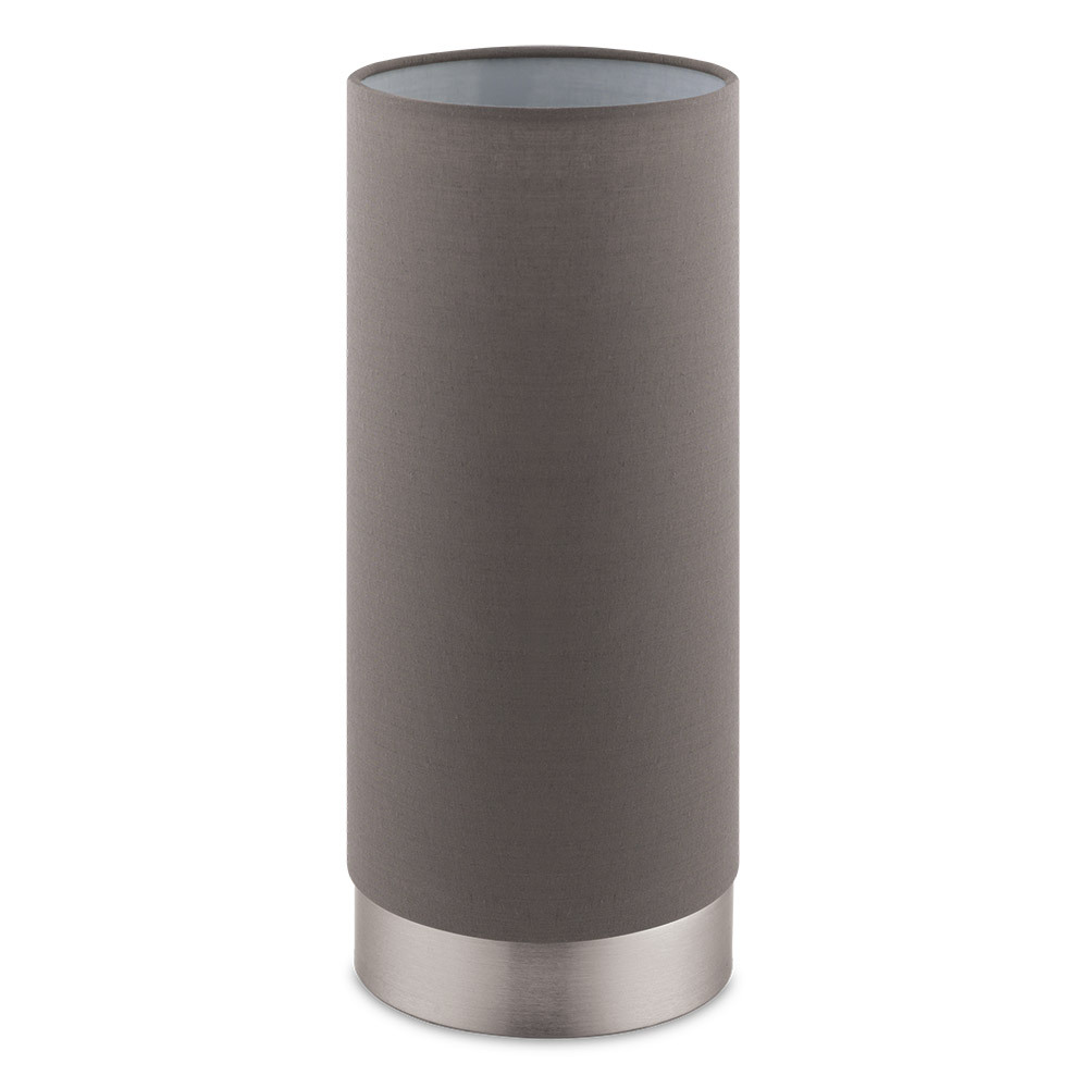 1x60W Cylinder Table Lamp w/ Taupe Shade