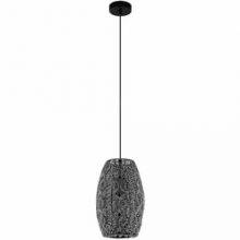 Eglo 43391A - Riyadh - Pendant - Metal Antique Black Shade 1-60W